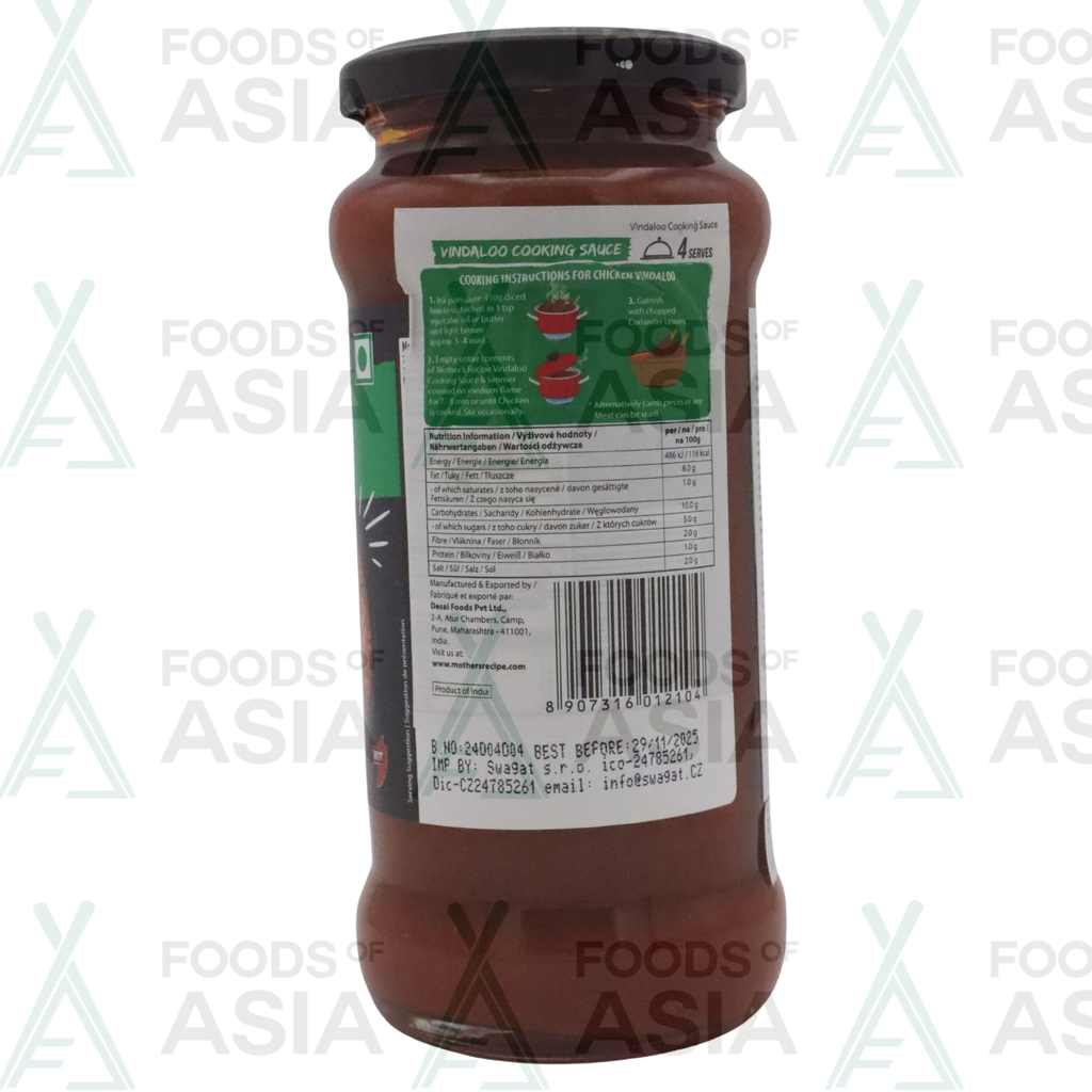 Mother's Vindaloo Sauce 400g