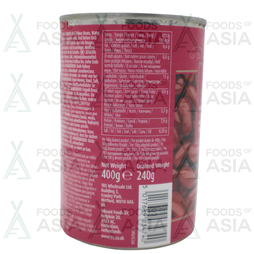 TRS BOILED RED KIDNEY BEANS 400G