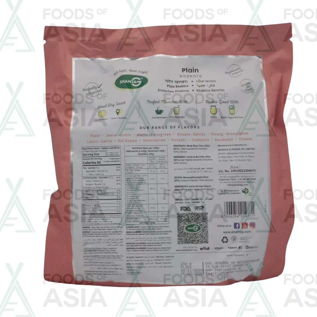 ShantaG Plain Khakhra 200g