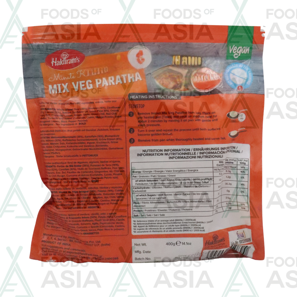 Haldiram's Mix Veg Paratha 400g