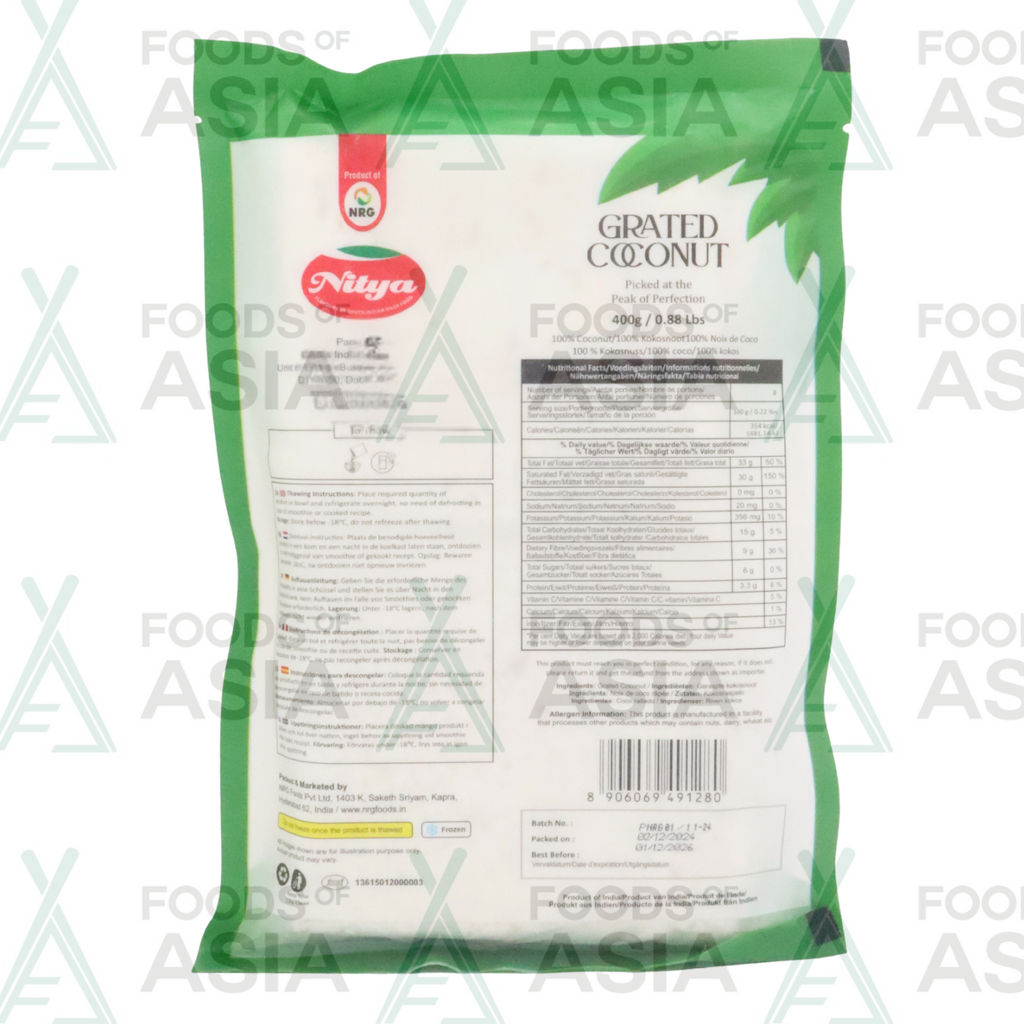 Nitya Grated Coconut 400g