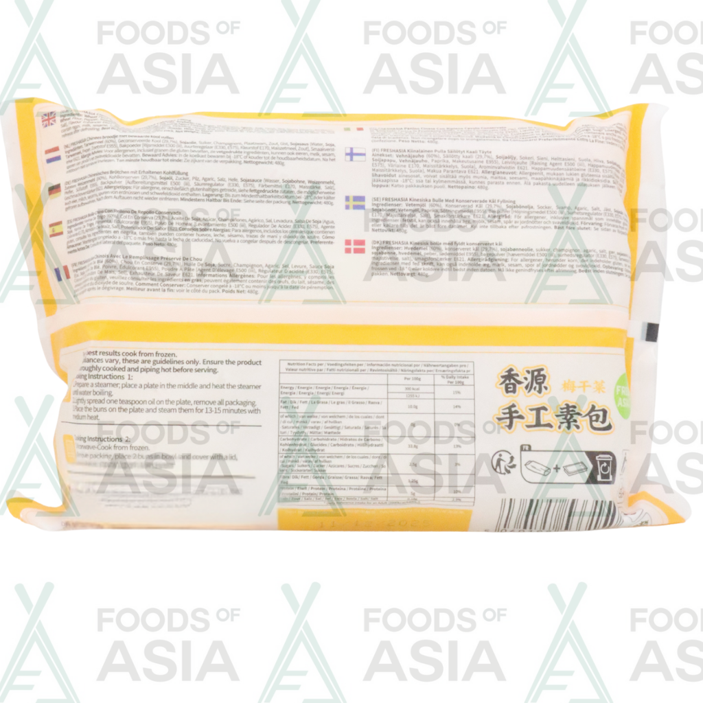 Fresh Asia Bun With Cabbaga Filling 480g