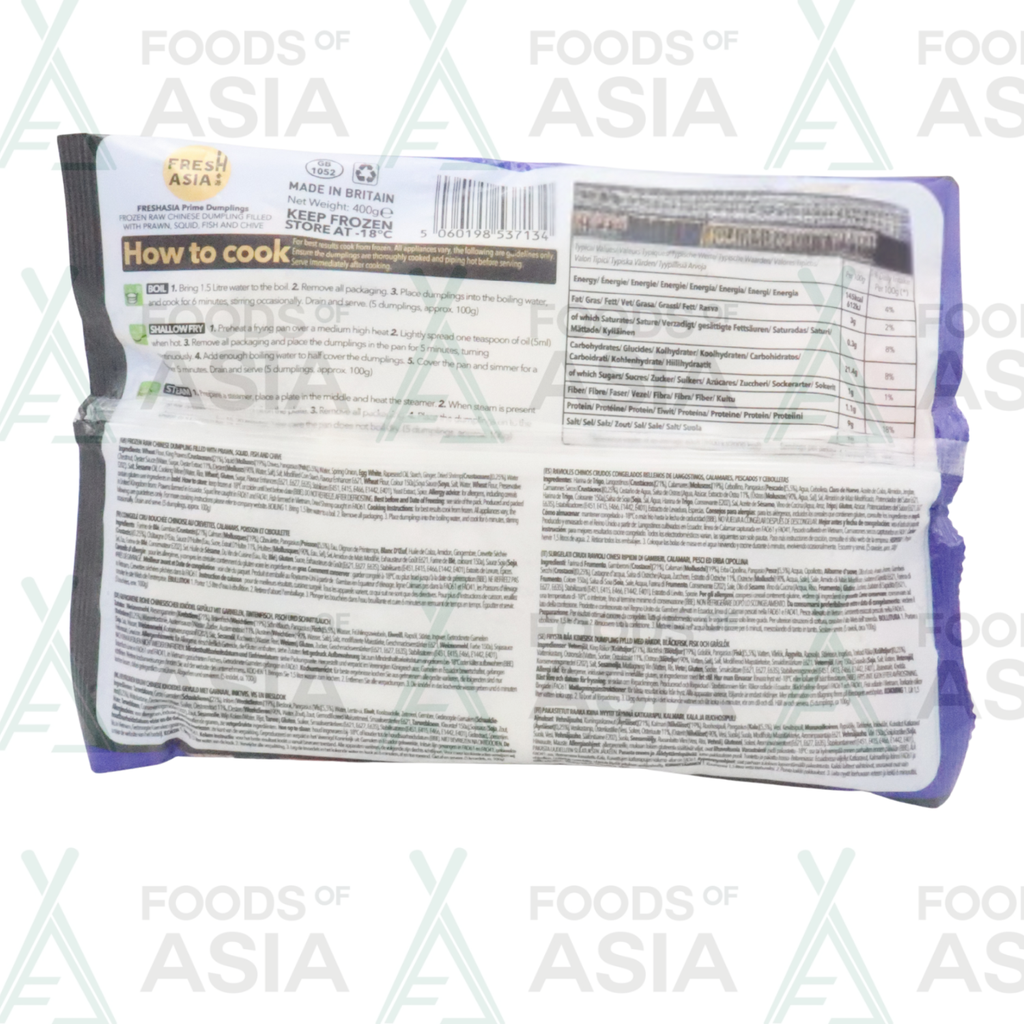 Fresh Asia Prawn Squid Fish& Chiva 400g