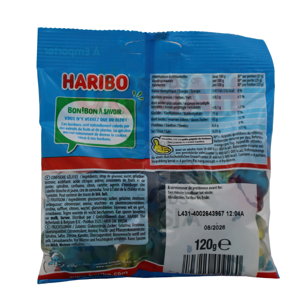 Haribo Les Schtroumpfs 120g