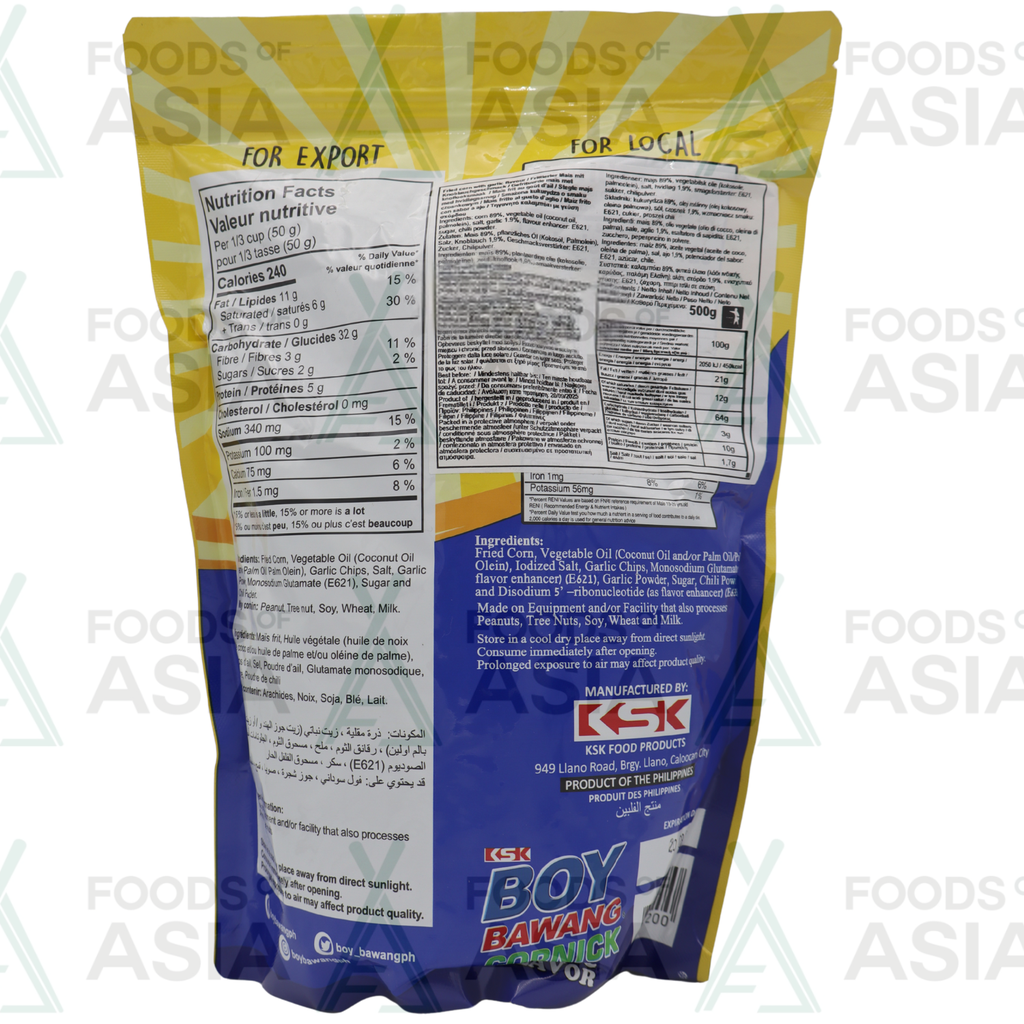 Boy Bawang cornick Fried Corn Garlic 500g