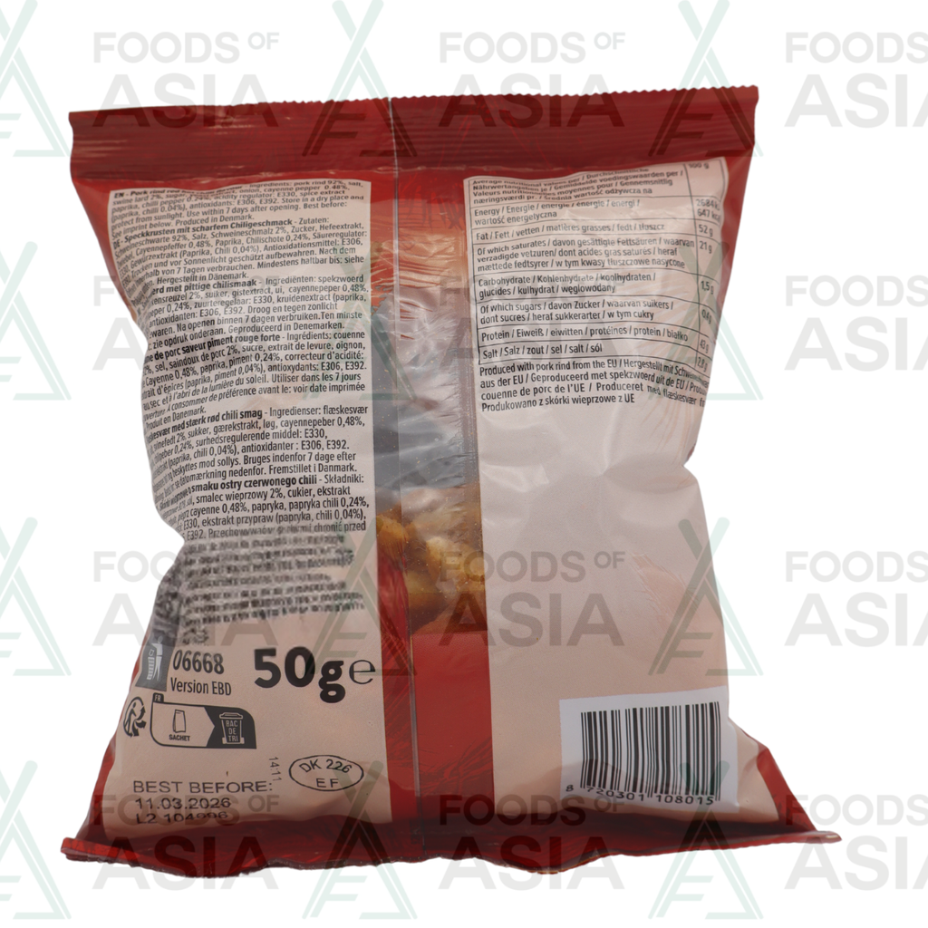 Pinoy Kitchen Chicharon Hot Chilli 50g