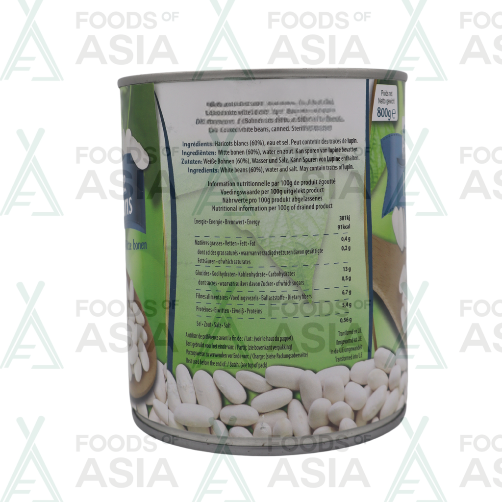 AFRICA VILLAGE BOITE WHITE BEANS 800G